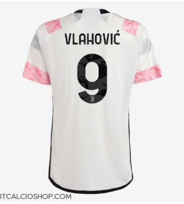 Juventus Dusan Vlahovic #9 Seconda Maglia 2023-24 Manica Corta